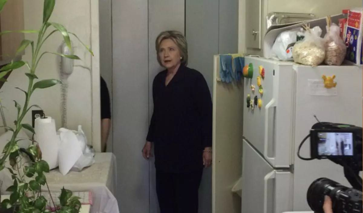 hillary clinton in an east harlem kitchen meme image