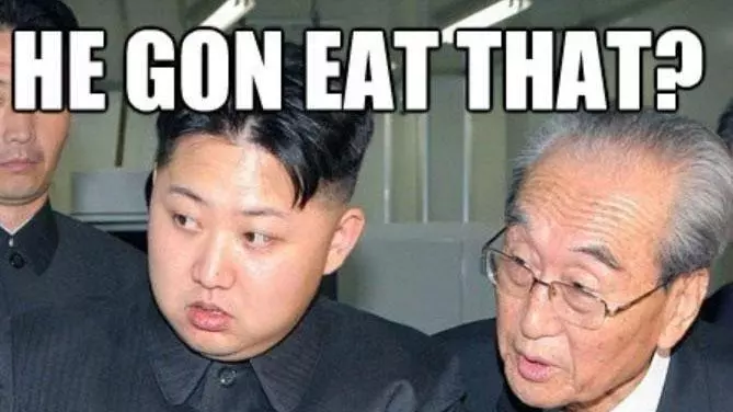 hungry kim jong un meme image