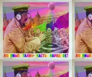 rainbow stalin meme image