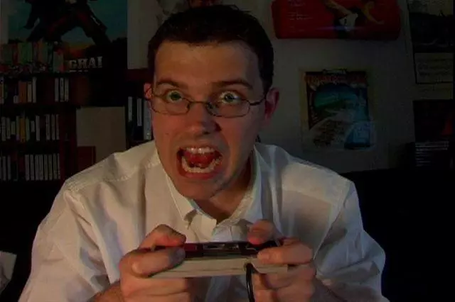 the angry video game nerd meme image