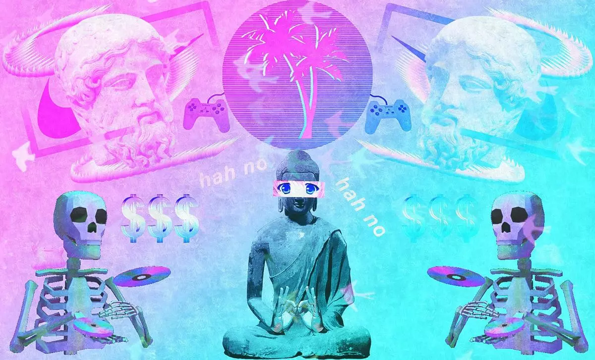 vaporwave meme image