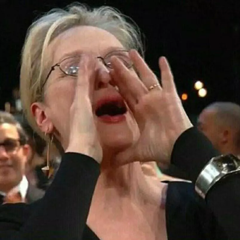 meryl streep singing meme image