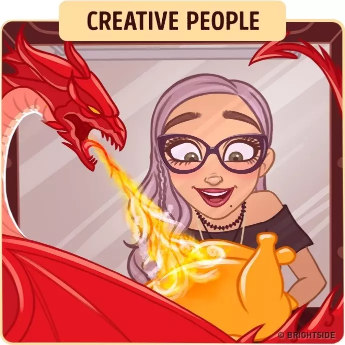how creative people see the world meme image