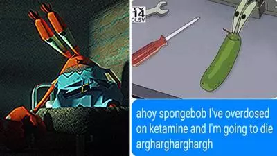 mr krabs overdoses on ketamine