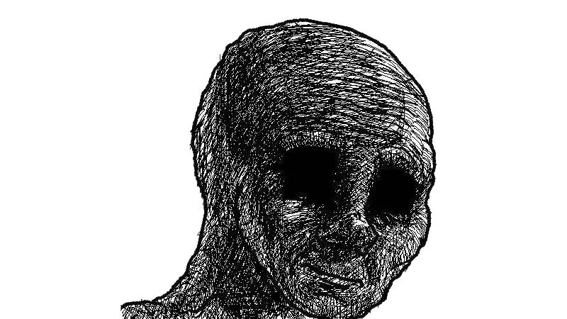 withered wojak meme image