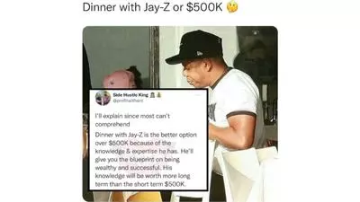 dinner with jay z or 500k