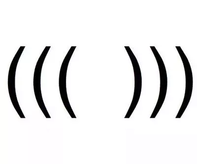 triple parentheses echo