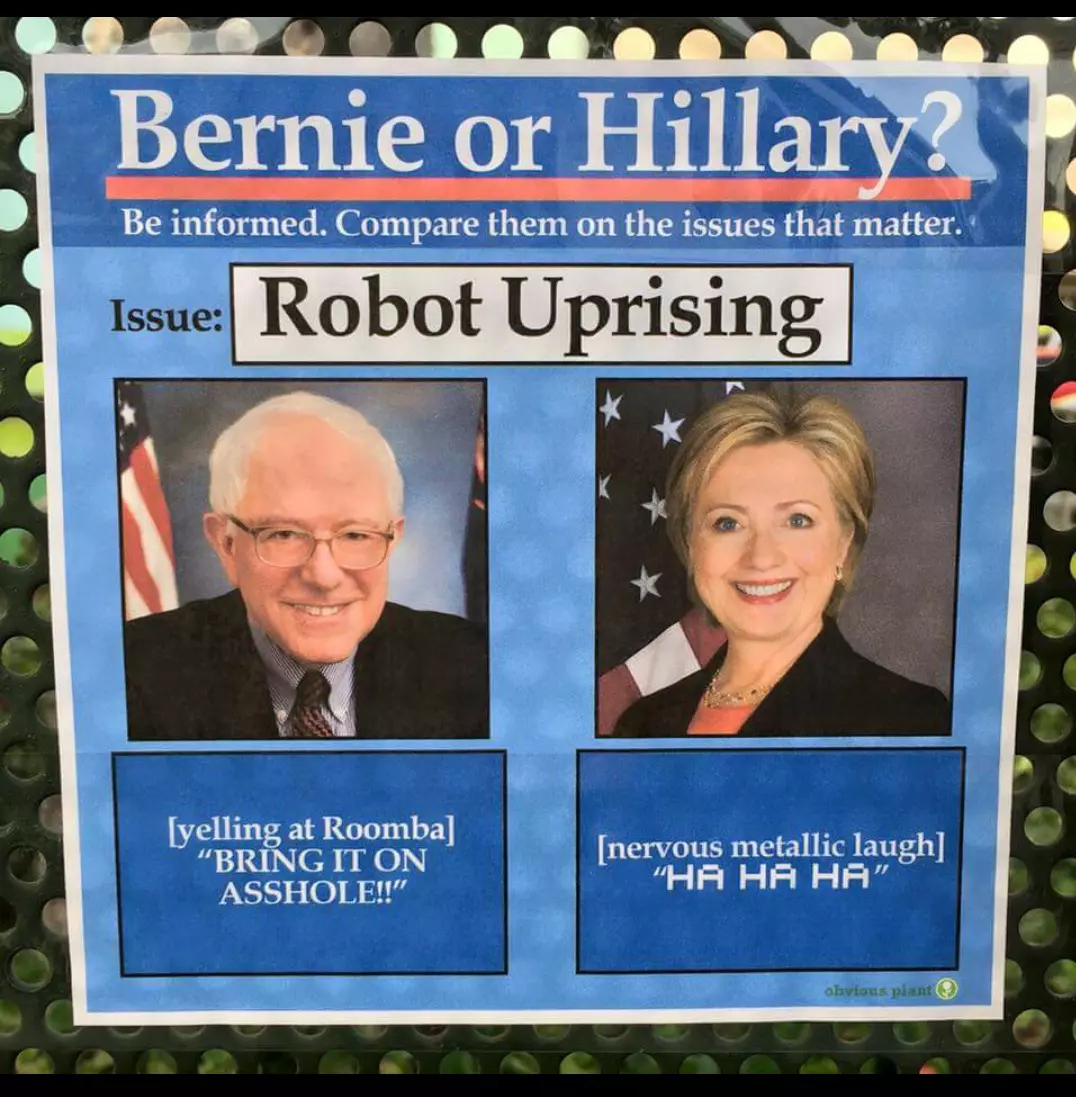 bernie or hillary meme image