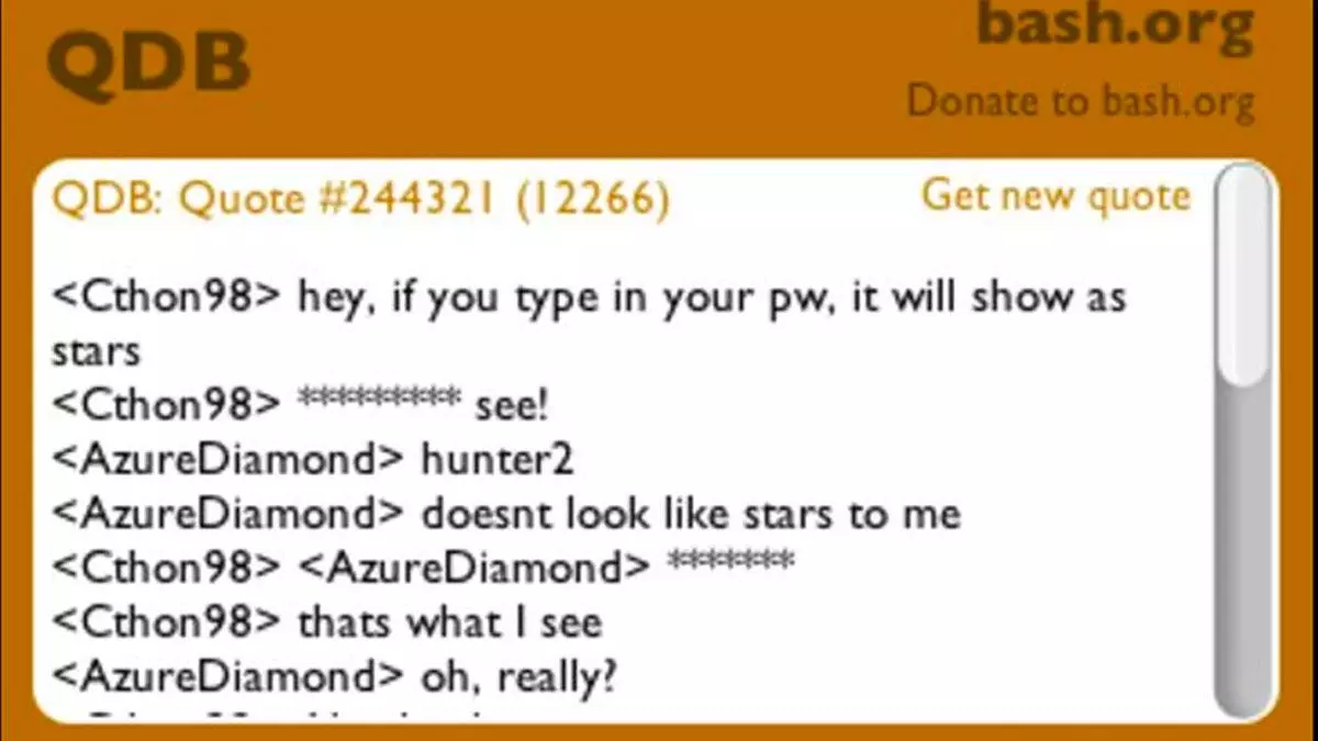 hunter2 meme image