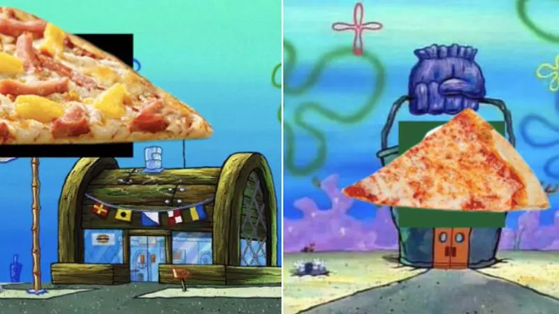 krusty krab vs chum bucket meme image