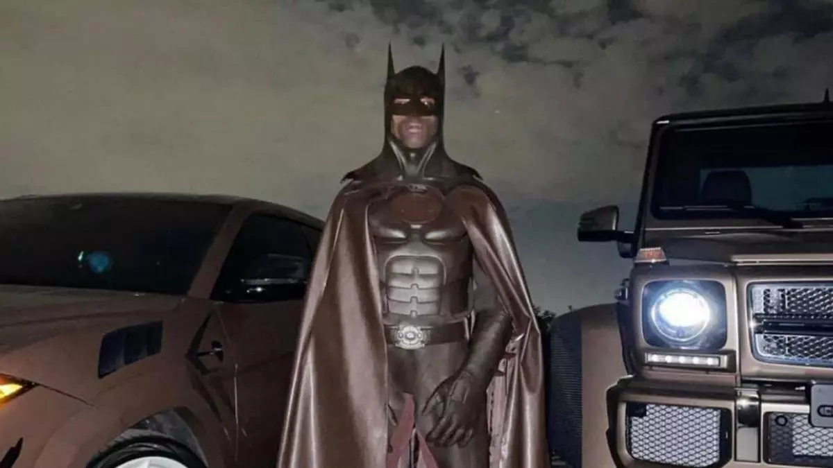 travis scotts batman costume meme image