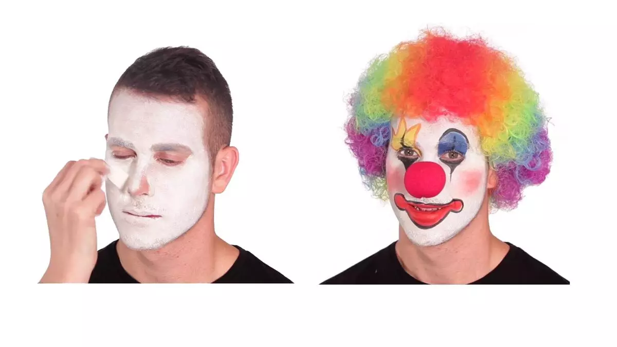 putting on clown makeup meme image