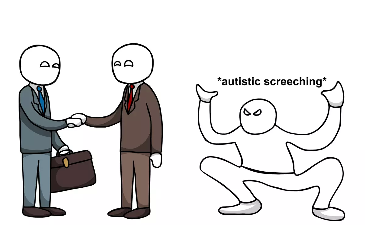 autistic screeching meme image