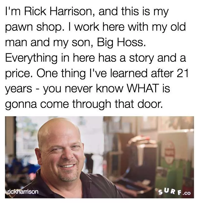 im rick harrison and this is my pawn shop meme image