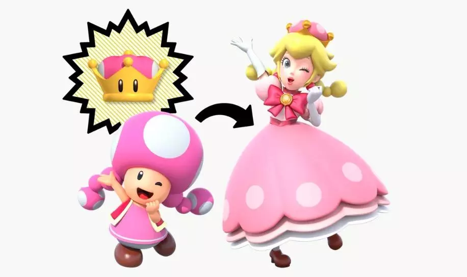 peachette super crown meme image