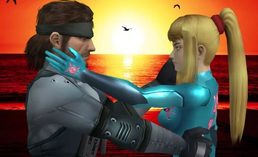 snake and zero suit samus ultimate redesigns meme image