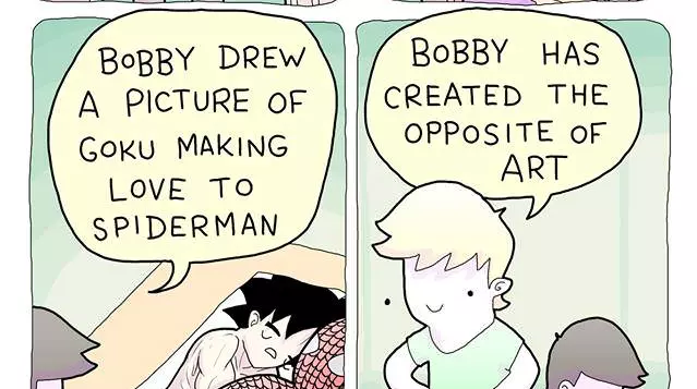 bobby has created the opposite of art meme image