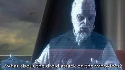 what about the droid attack on the wookiees