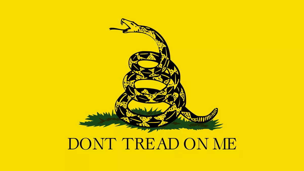 gadsden flag dont tread on me meme image