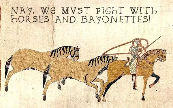 horses and bayonets meme image