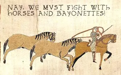 horses and bayonets