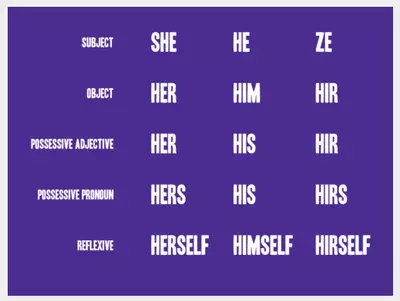preferred pronouns