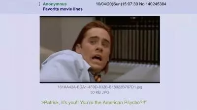 he didnt say that movie titles in movie lines