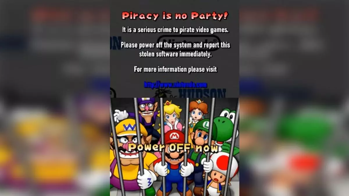 mario party ds anti piracy screen meme image