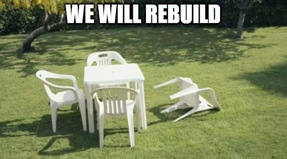 we will rebuild meme image