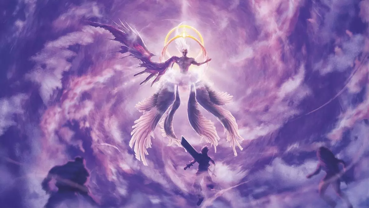 one winged angel meme image