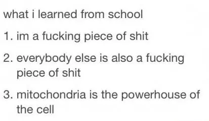 mitochondria is the powerhouse of the cell meme image