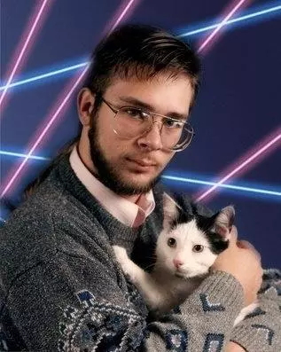 laser background portraits meme image