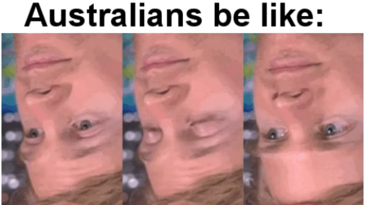 upside down australia meme image