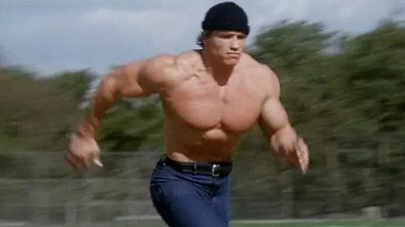 running arnold schwarzenegger meme image