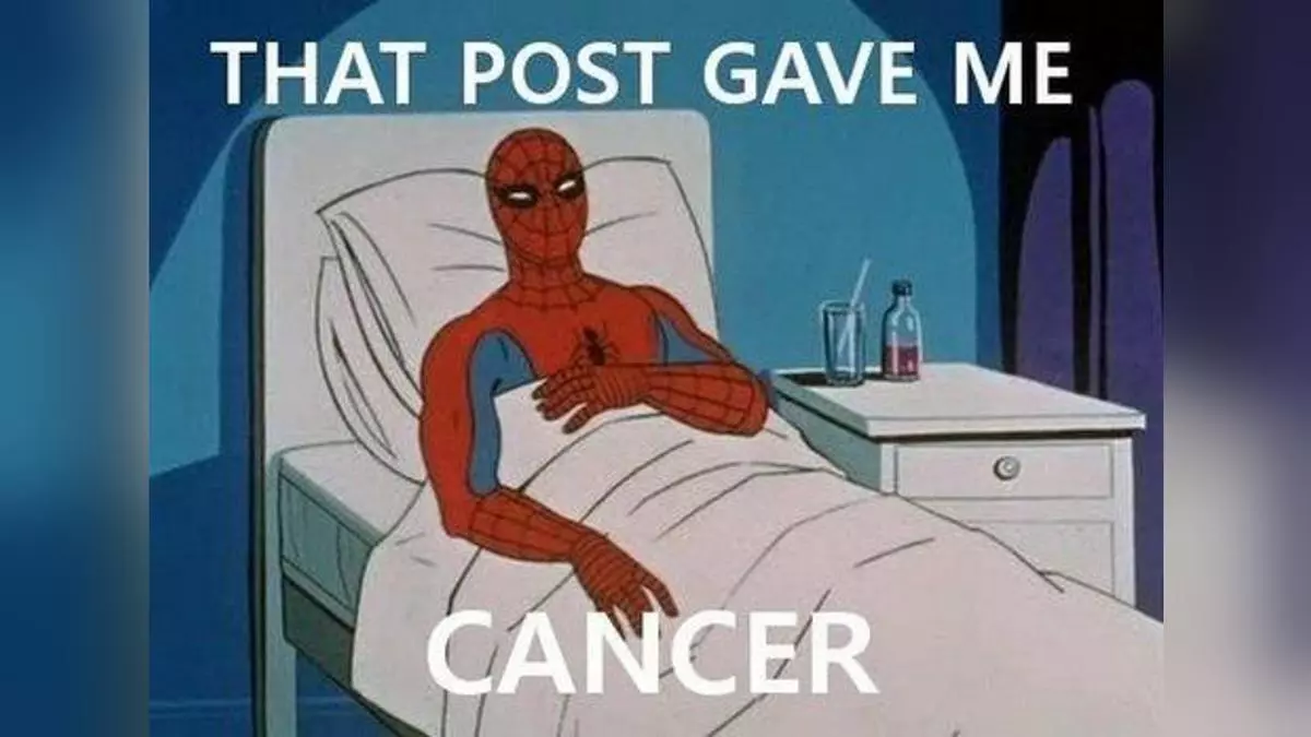 that post gave me cancer meme image