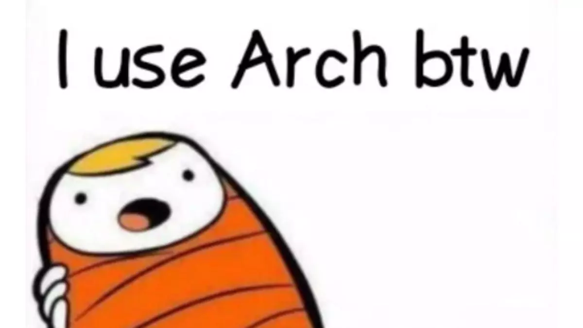 btw i use arch meme image