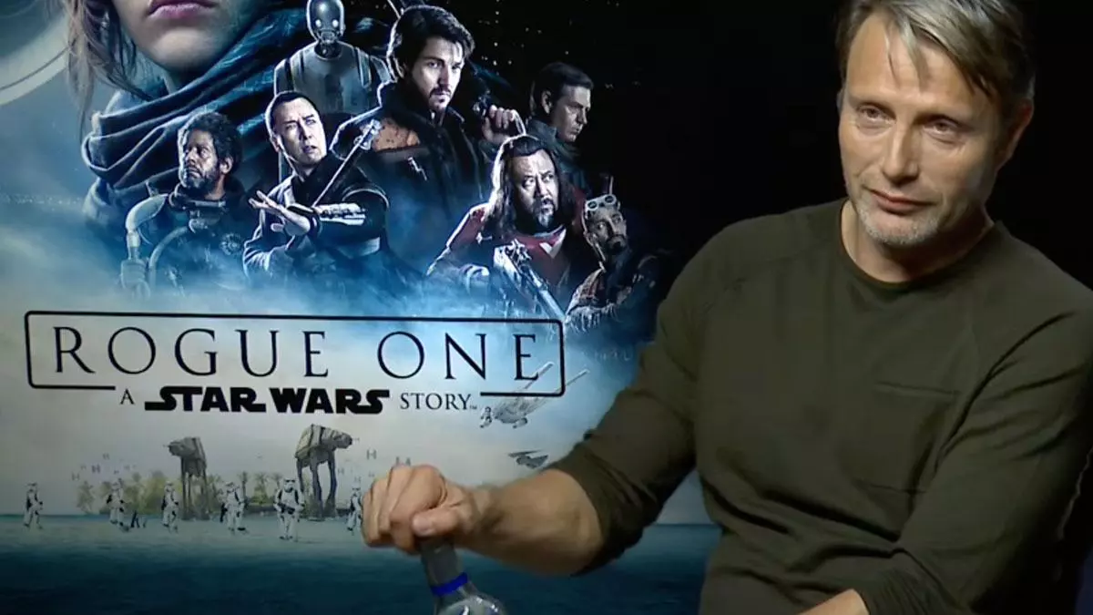 mads mikkelsen opening vodka during interview meme image