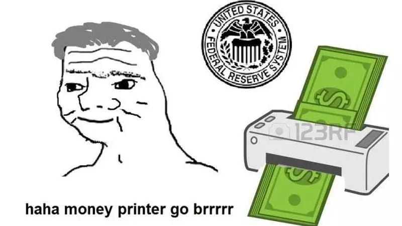 money printer go brrr meme image