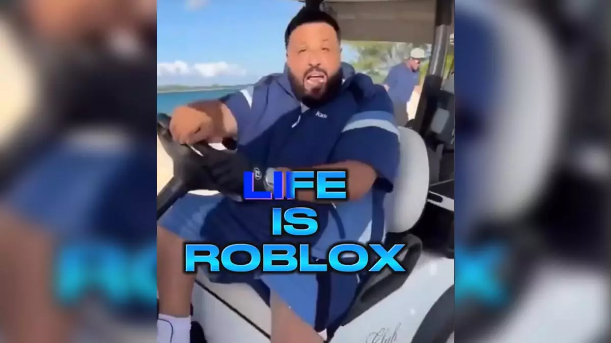 dj khaled life is roblox meme image