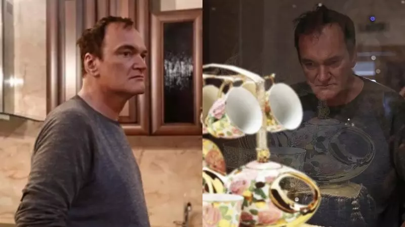 quentin tarantino walking around meme image