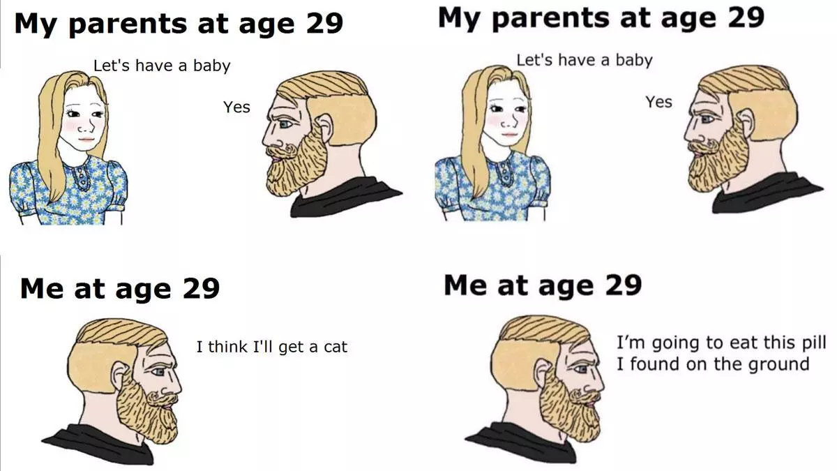 my parents at age 29 meme image