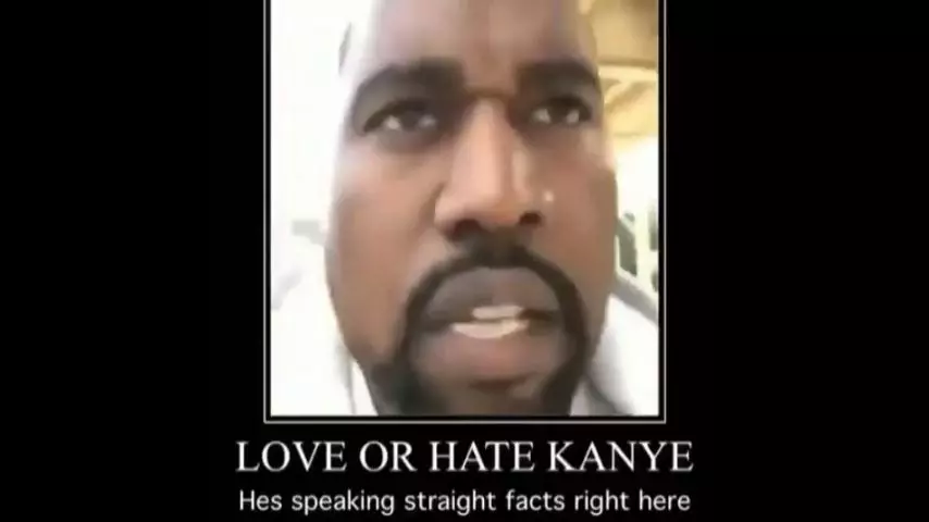 love him or hate him he spittin facts meme image