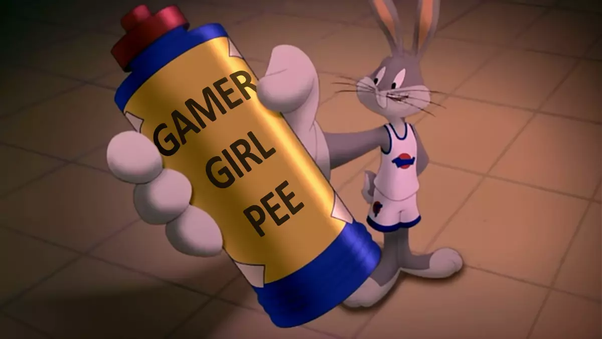 gamer girl pee meme image