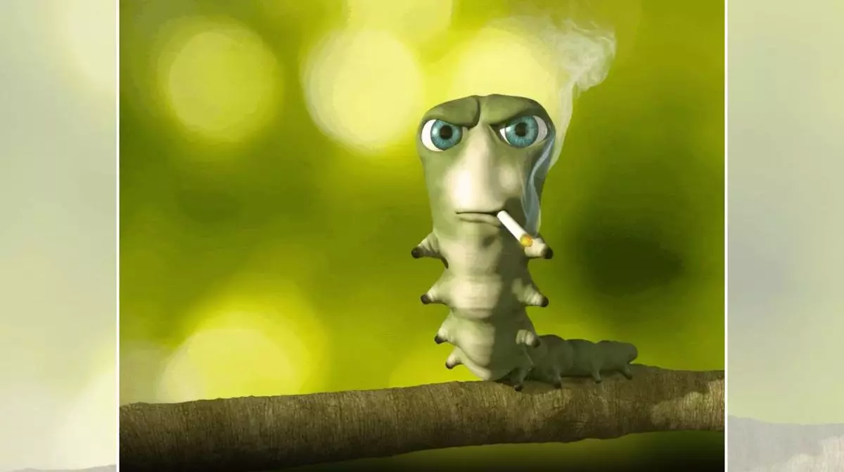 smoking caterpillar krater meme image