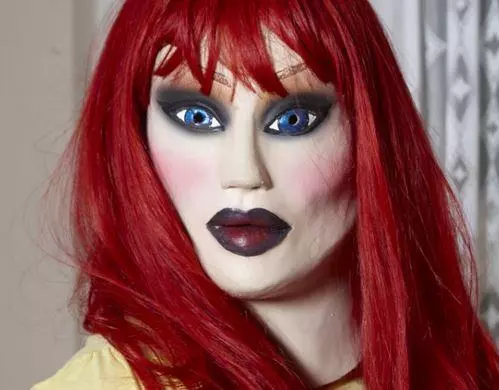 female masking meme image