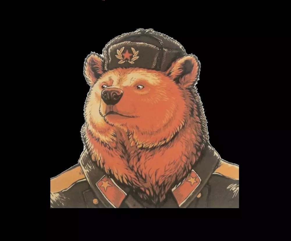 soviet bear meme image