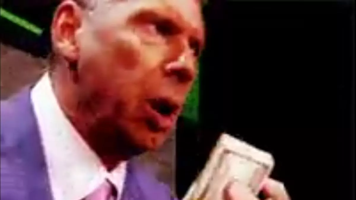 vince mcmahon smelling money meme image