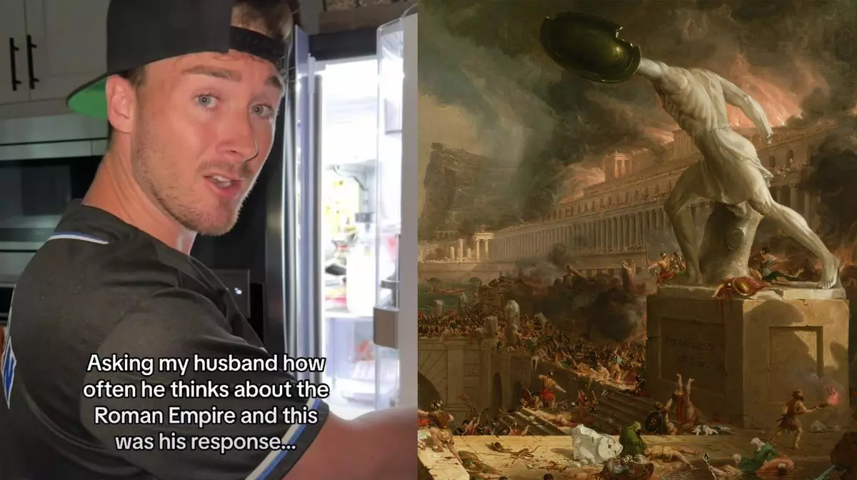 how often do you think about the roman empire meme image