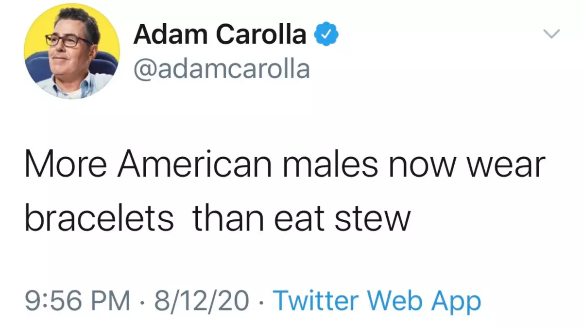 more american men now wear bracelets than eat stew meme image