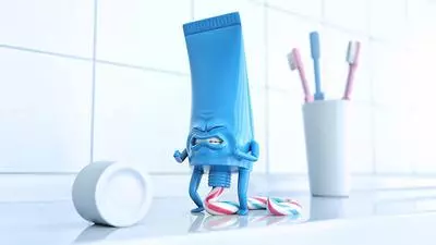 shitting toothpaste pooping toothpaste